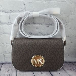 Michael Kors Samira Monogram Crossbody Bag